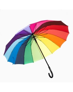 Зонт трость женский 006 радуга 16 спиц Diniya