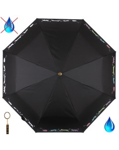 Зонт женский 21052 черный Flioraj