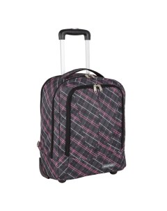 Чемодан рюкзак П7111 черный розовый Polar