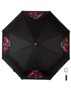 Зонт женский 16091 FJ черный Flioraj