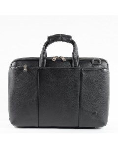 Мужской портфель из натуральной кожи 1439A чёрный Hight touch