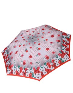 Зонт женский P 19102 7 серый красный Fabretti