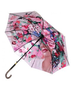 Зонт трость женский Ds 2009 3 серый Fabretti