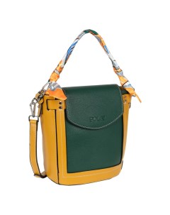 Женская сумка r 86023 зеленый желтый Pola