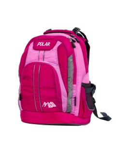 Школьный рюкзак П221 темно розовый Polar