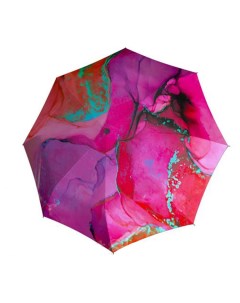Зонт женский облегчённый 744865M01 мраморно розовый Doppler