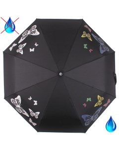 Зонт женский 210202 тайные знаки черный Flioraj