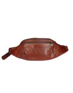 Напоясная сумка мужская 915055 tan коричневая Gianni conti