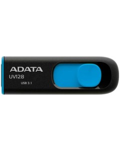 Флешка Adata DashDrive UV128 USB 3 0 AUV128 64G RBE 64Gb Черная