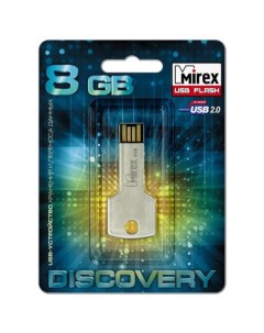 Флешка Mirex Corner Key USB 2 0 13600 DVRCOK08 8Gb Серебристая