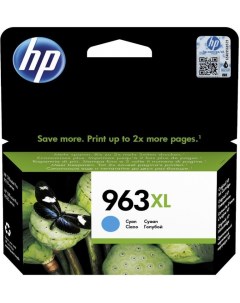 Картридж струйный HP 963 3JA27AE голубой 1600стр для OfficeJet Pro 901x 902x Hp