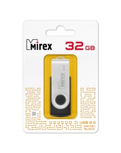 Флешка Mirex Swivel USB 2 0 13600 FMURUS32 32Gb Черная