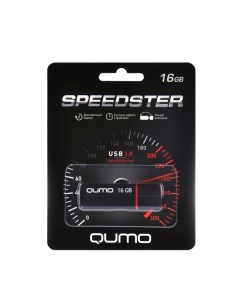 Флешка Qumo Speedster QM16GUD3 SP BLACK 16Gb Черная