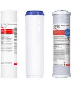 Комплект картриджей Prio Новая вода Аквафор K600 для проточных фильтров 3шт Prio новая вода