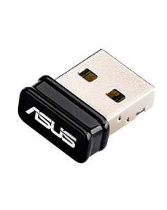 Wi Fi адаптер Asus USB N10 Nano Черный