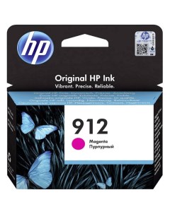 Картридж HP струйный 912 3YL78AE пурпурный 315стр для OfficeJet 801x 802x Hp