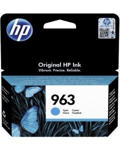 Картридж струйный HP 963 3JA23AE голубой 700стр для OfficeJet Pro 901x 902x Hp