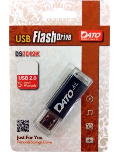Флешка Dato USB 2 0 DS7012K 16G 16Gb Черная