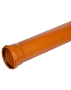 Канализационная труба 110x3000 мм рыжая Водполимер