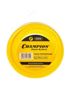 Леска для триммера C5012 круг 3 мм 25 м Champion