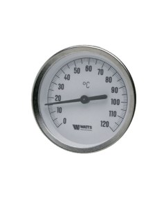 Биметаллический погружной термометр Т80 100 Ду 80 мм Watts