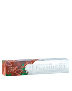 Паста зубная шоколадный фондан с мятой White Yummy 75 гр President