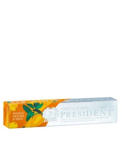 Паста зубная манго мусс с мятой White Yummy 75 гр President