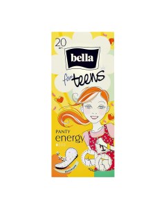 Прокладки ежедневные PANTY FOR TEENS ENERGY DEO 20 шт Bella