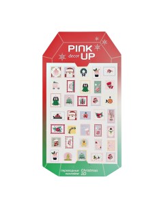 Наклейки для ногтей DECOR CHRISTMAS 2D переводные тон 103 Pink up