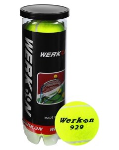 Мяч теннисный Werkon 929 в тубе набор 3 шт Nnb