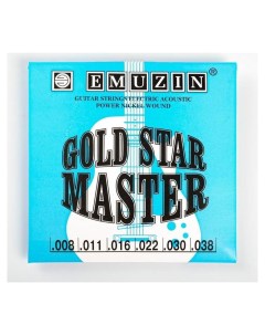 Струны Gold Star Master с обмоткой из нержавеющей стали 008 038 Nnb