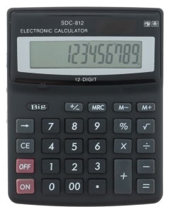 Калькулятор настольный 12 разрядный Sdc 812v Nnb