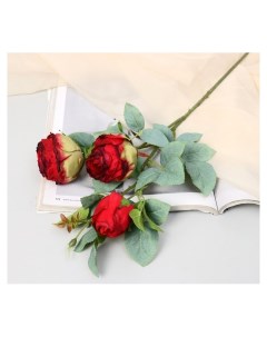 Цветы искусственные Роза грация 7х57 см красный Nnb