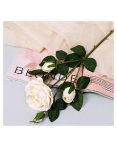 Цветы искусственные Роза изыск 10х64 см белый Nnb