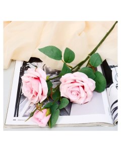 Цветы искусственные Роза шарм 8х58 см розовый Nnb