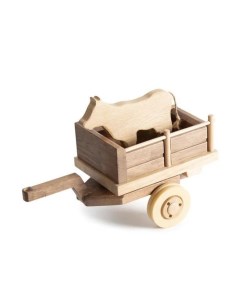 Деревянная игрушка Конструктор Прицеп для трактора Дубок