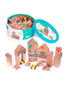 Деревянная игрушка Кубики большой набор 32 шт Lucy&leo