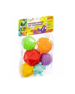 Развивающая игрушка Сенсорные мячики Как трогательно 6 шт Bondibon
