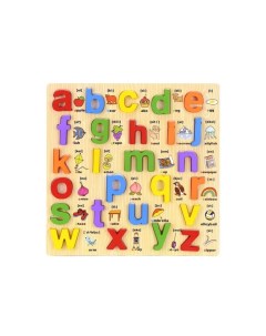 Деревянная игрушка Сортер Английский алфавит прописные буквы Dolemikki