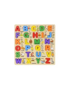 Деревянная игрушка Сортер Английский алфавит строчные буквы Dolemikki