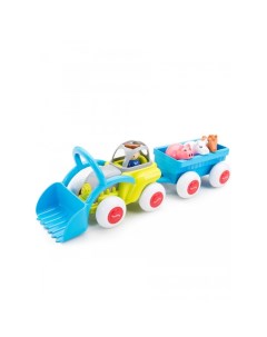 Набор Сафари Трактор с животными в прицепе Viking toys