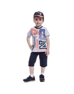 Комплект одежды для мальчика футболка бриджи бейсболка G_KOMM18 30 Cascatto