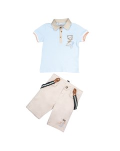 Комплект одежды для мальчика футболка бриджи подтяжки G KOMM18 11 Cascatto