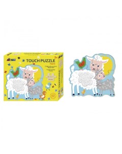 Деревянная игрушка Пазл для малышей с текстурными вставками Животные фермы Avenir