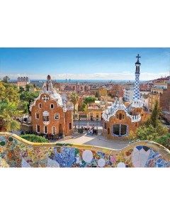 Пазл Вид на Барселону из парка Гуэля 1000 деталей Educa