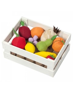 Набор фруктов в ящике с карточками 10 предметов Paremo