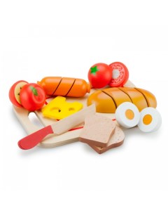 Деревянная игрушка Игровой набор продуктов завтрак New cassic toys