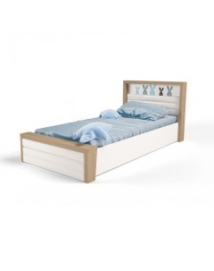 Подростковая кровать Mix Bunny 6 c подъёмным механизмом и мягким изножьем 160x90 см Abc-king