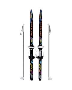 Лыжи подростковые Ski Race с палками 120 см Тяни-толкай