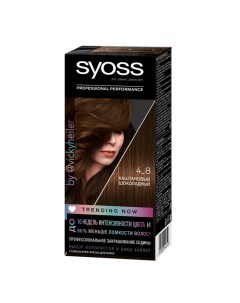 Крем краска для волос 4 8 Каштановый шоколадный Syoss